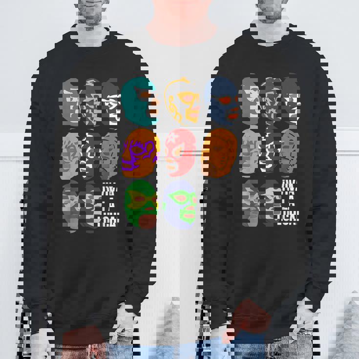 ルチャ・リブレ「ビバ・ラ・ルチャ！」 スウェットシャツ 高齢者への贈り物