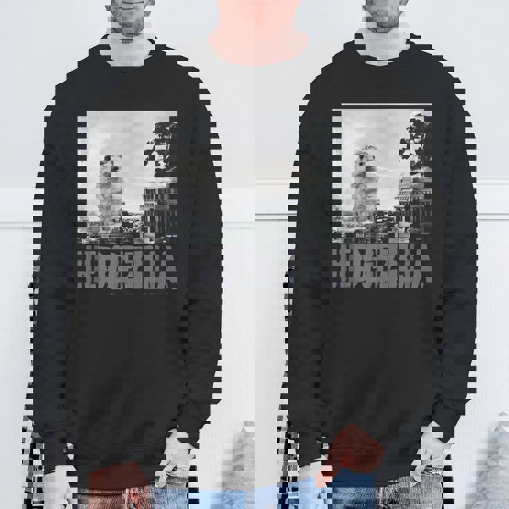 レア ハリネズミ ヒーロー 新聞写真 ハリネズミアート スウェットシャツ 高齢者への贈り物