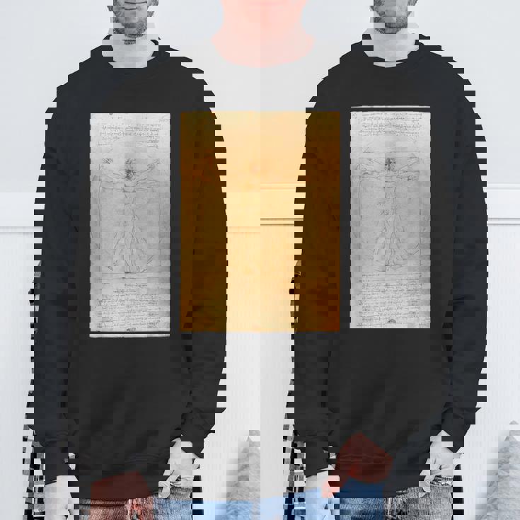 レオナルド・ダ・ヴィンチのウィトルウィウス人 スウェットシャツ 高齢者への贈り物