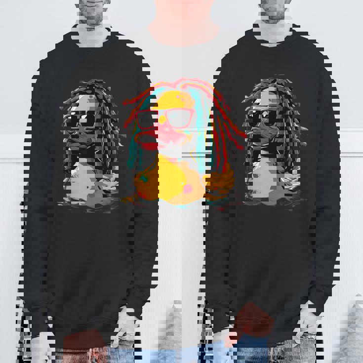 レゲエ ラバー アヒル ゴム アヒルの子 ジャマイカ ジャマイカ ルーツ スウェットシャツ 高齢者への贈り物