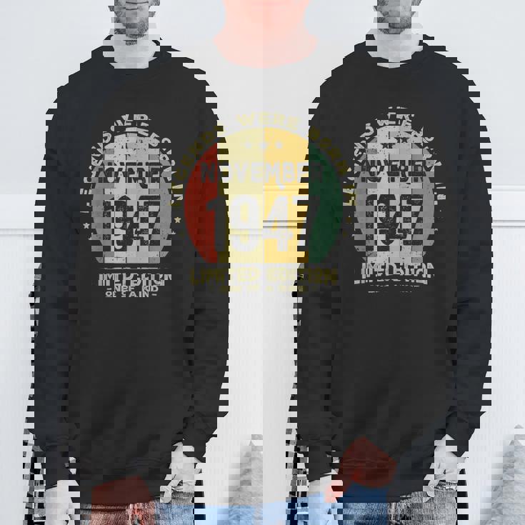 レジェンドは1947年十一月生まれ 誕生日 スウェットシャツ 高齢者への贈り物