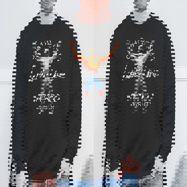 レスリング ルチャリブレ メキシカンヴィンテージ スウェットシャツ 高齢者への贈り物