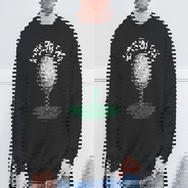 レッツパーティー 面白いゴルフ愛好家 ゴルファー ゴルフ愛好家 スウェットシャツ 高齢者への贈り物