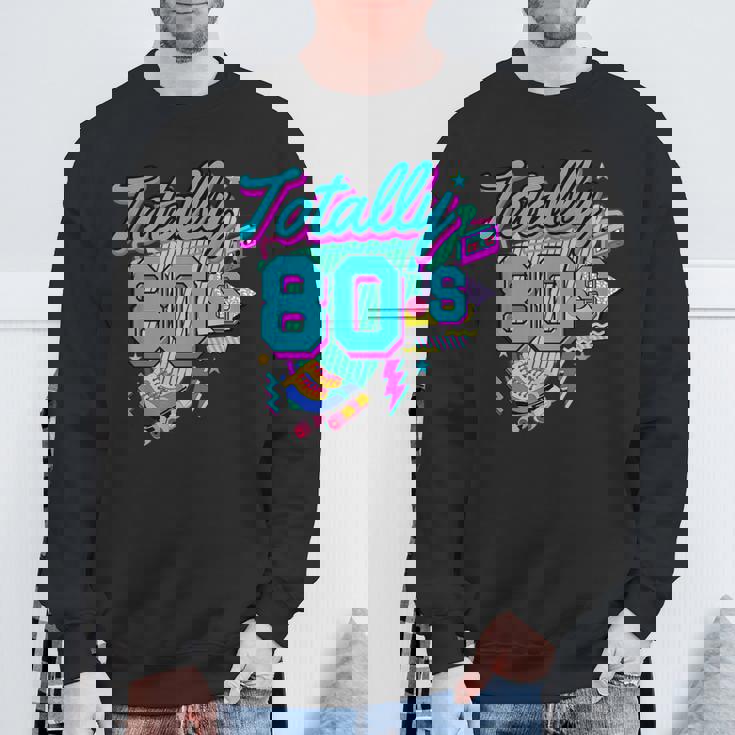 レトロ 1980年代 カラフル 80年代 面白い 80 レイブ テーマ パーティー スウェットシャツ 高齢者への贈り物