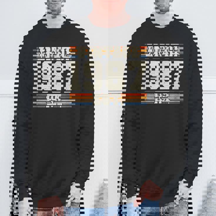 レトロ 38 年 ヴィンテージ 1987年 創業 38 周年 スウェットシャツ 高齢者への贈り物