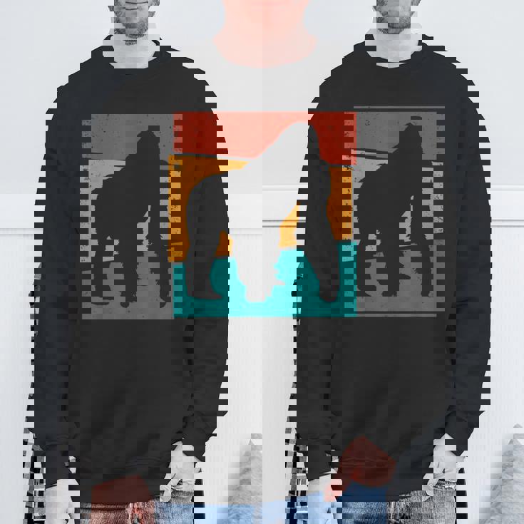 レトロ ゴリラ I エステティック ゴリラ I モンキー I ゴリラ スウェットシャツ 高齢者への贈り物