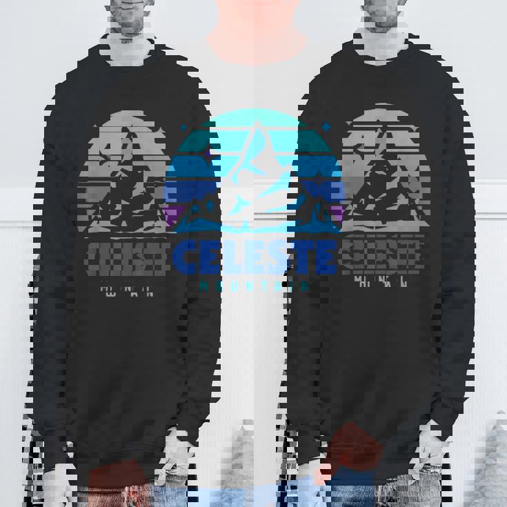 レトロ セレステ ヴィンテージデザイン 山遊び ビデオゲーム スウェットシャツ 高齢者への贈り物