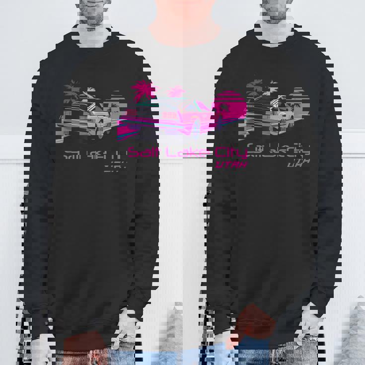 レトロ ソルトレイクシティ ユタ スウェットシャツ 高齢者への贈り物