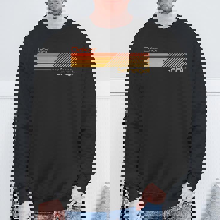 レトロ ダカール セネガル 長袖tシャツ スウェットシャツ 高齢者への贈り物