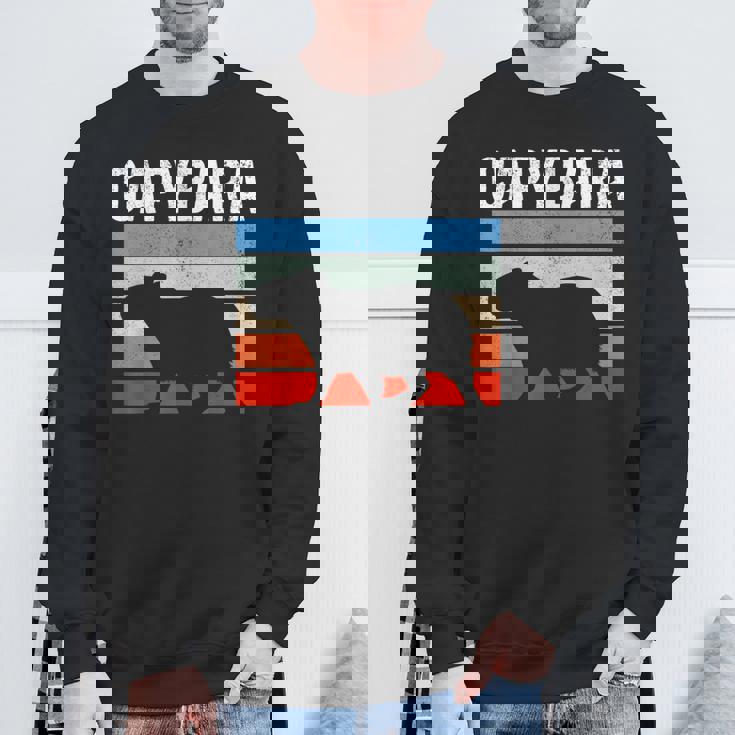 レトロ ビンテージ カピバラ かわいい 動物 スウェットシャツ 高齢者への贈り物