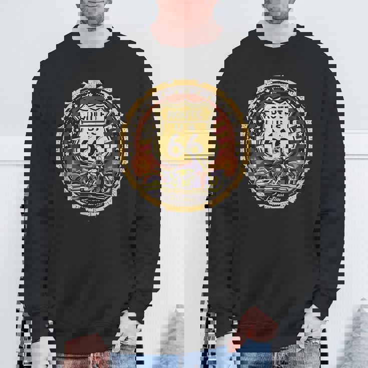 レトロ ルート66 ロードトリップ ヴィンテージ アドベンチャー スウェットシャツ 高齢者への贈り物