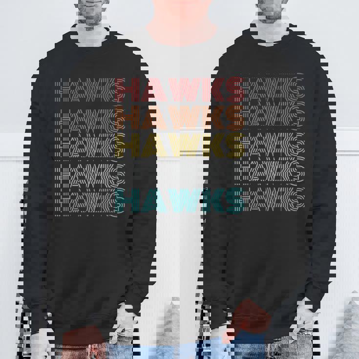 レトロ ヴィンテージ ホークス スウェットシャツ 高齢者への贈り物