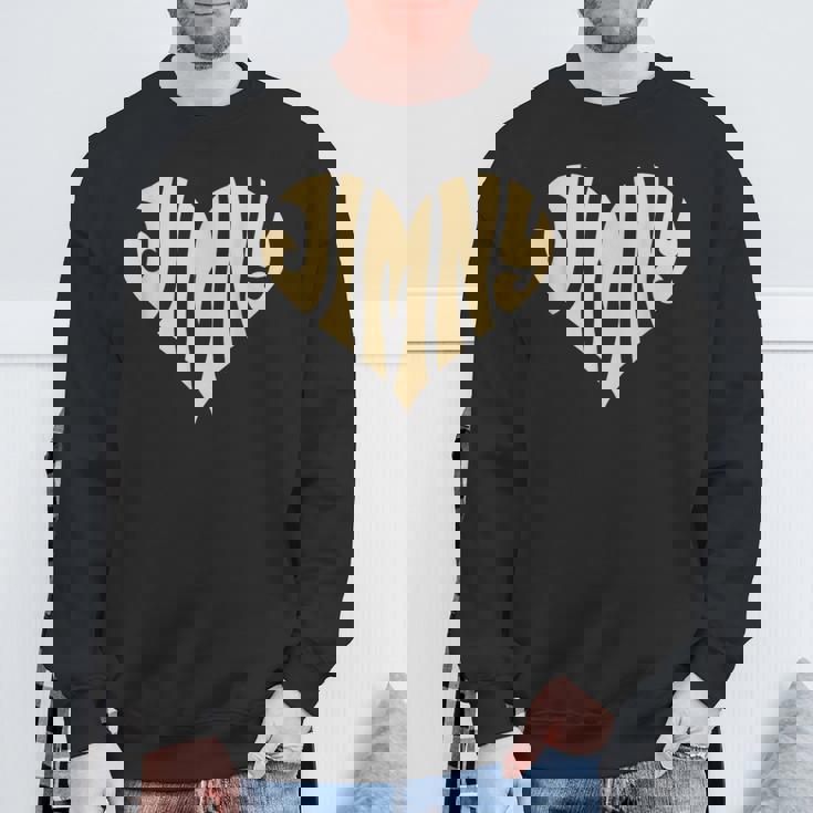 レトロなヴィンテージスタイルのラブハート。ジムニーアイボリーにフィット。 スウェットシャツ 高齢者への贈り物