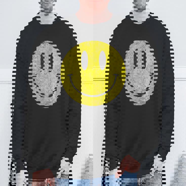 レトロアシッドハウス 80年代90年代ヴィンテージスマイルtシャツ アンティーク調 スウェットシャツ 高齢者への贈り物