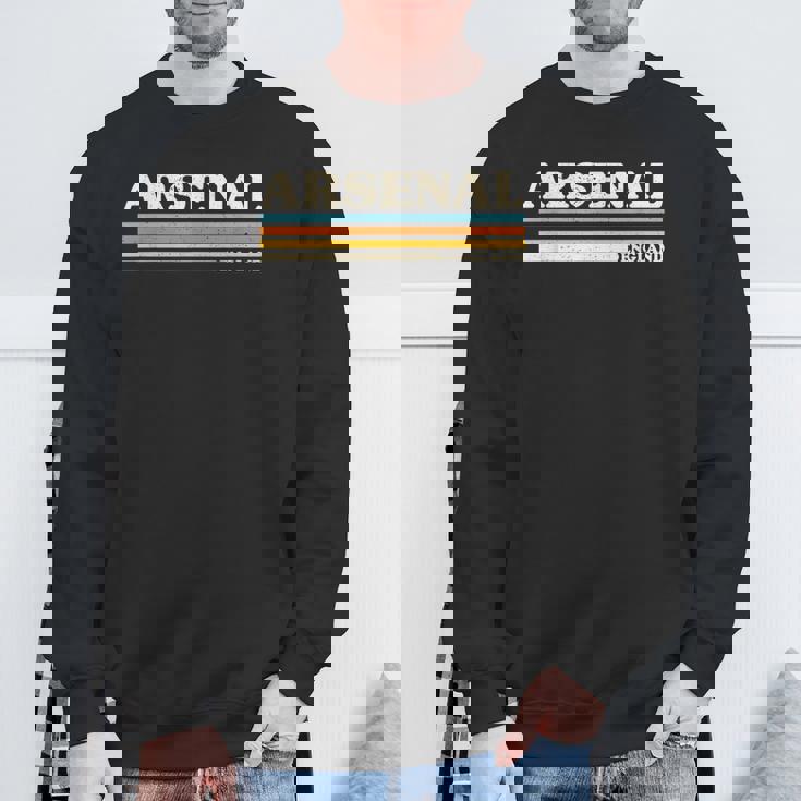 レトロストライプアーセナル。 スウェットシャツ 高齢者への贈り物