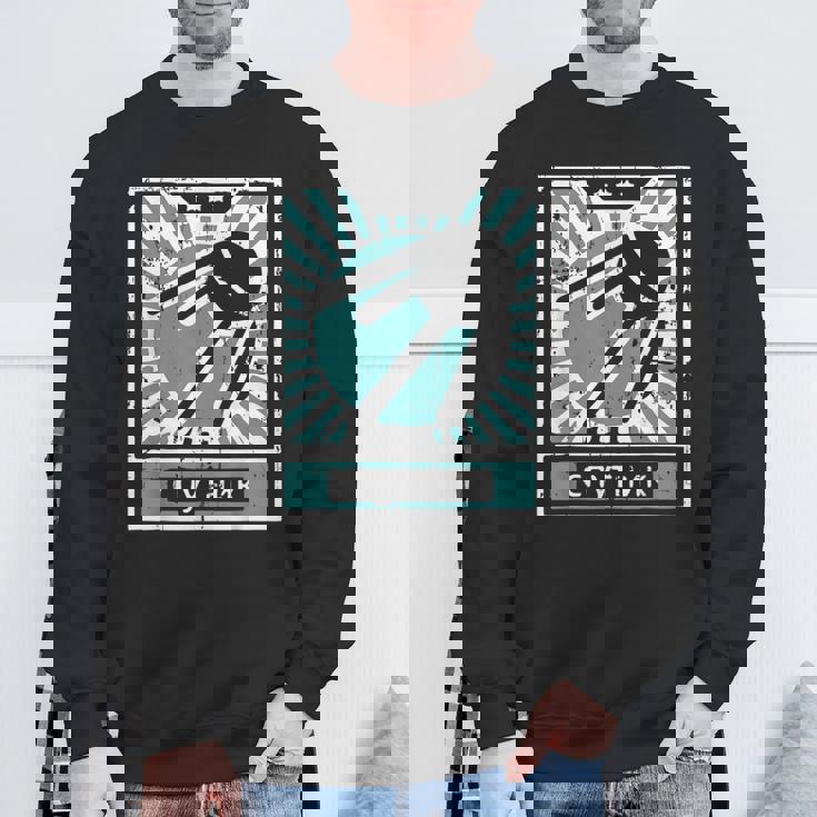 レトロソビエトプロパガンダスプートニクソ連ロシア語 スウェットシャツ 高齢者への贈り物