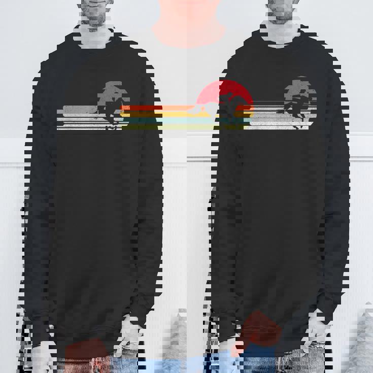 レトロビンテージ競馬デザイ 馬 ウマ レース 馬 乗馬 競馬 面白い 文字入り メンズ おもしろグッズ ネタ スウェットシャツ 高齢者への贈り物