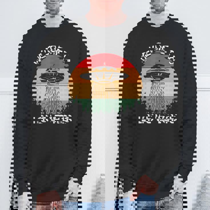 レトロベガス Ufo サイティング エイリアン メンズ レディース スウェットシャツ 高齢者への贈り物