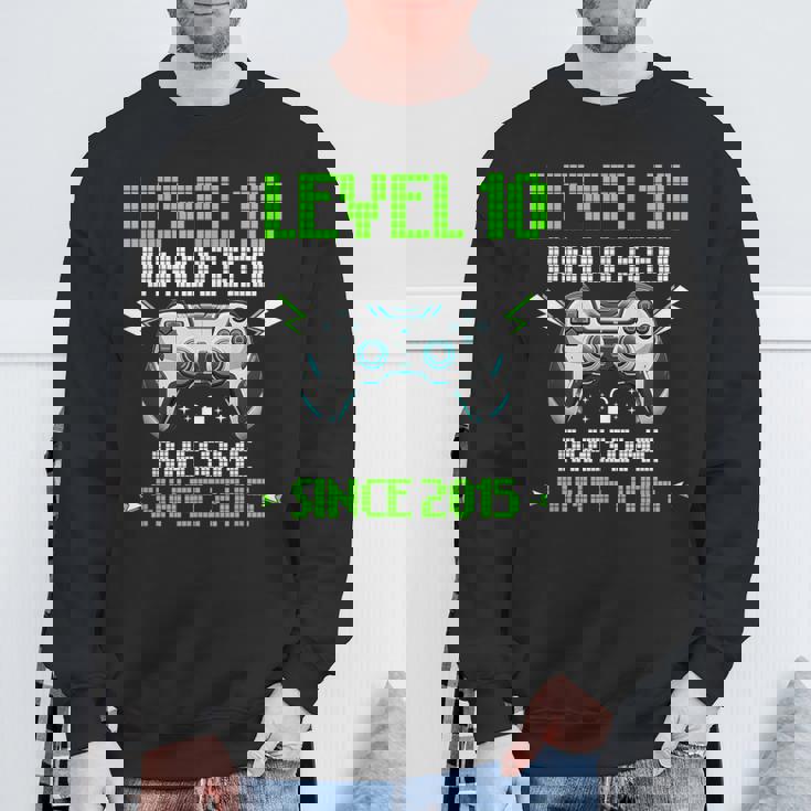 レベル 10 アンロック 素晴らしい 2015 ビデオゲーム 10歳の誕生日 スウェットシャツ 高齢者への贈り物