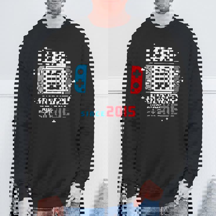 レベル 10 アンロック 面白い ビデオゲーマー 10Th スウェットシャツ 高齢者への贈り物