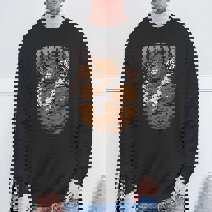 ロシアンベア ジム ストロングベア 動物 ロシア 国立動物 スウェットシャツ 高齢者への贈り物