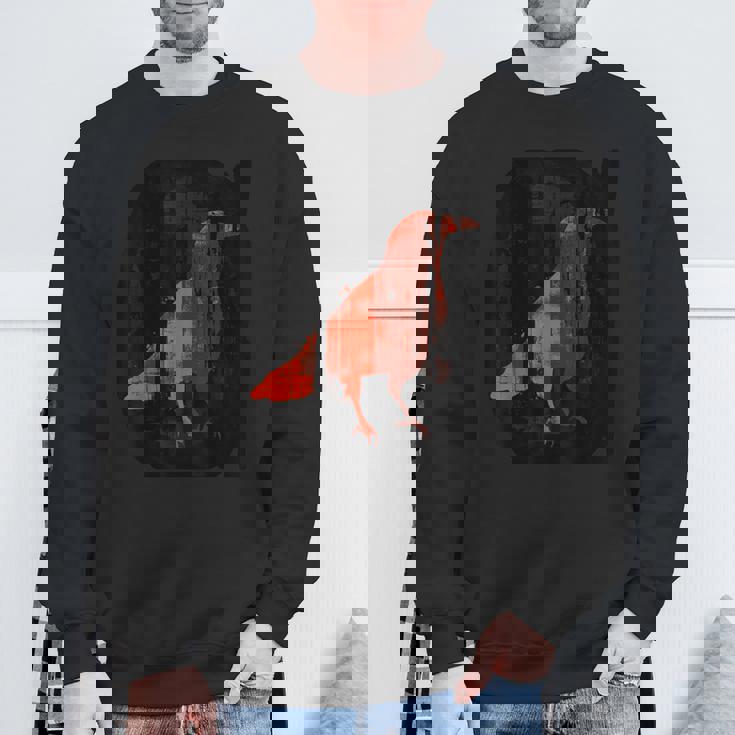 ロック モード系 アントワープ系 ブランド メンズ 半袖 おしゃれ かっこいい 大きいサイズ プリント 烏・Crow スウェットシャツ 高齢者への贈り物