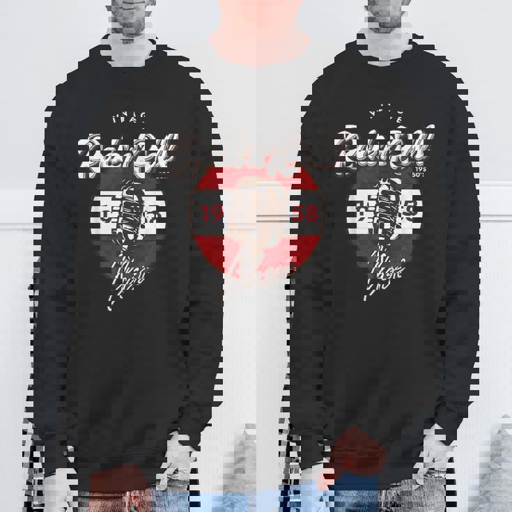 ロックンロール ソックス ホップ ダンス レトロ 1950年代 パーティー ヴィンテージ レトロ スウェットシャツ 高齢者への贈り物