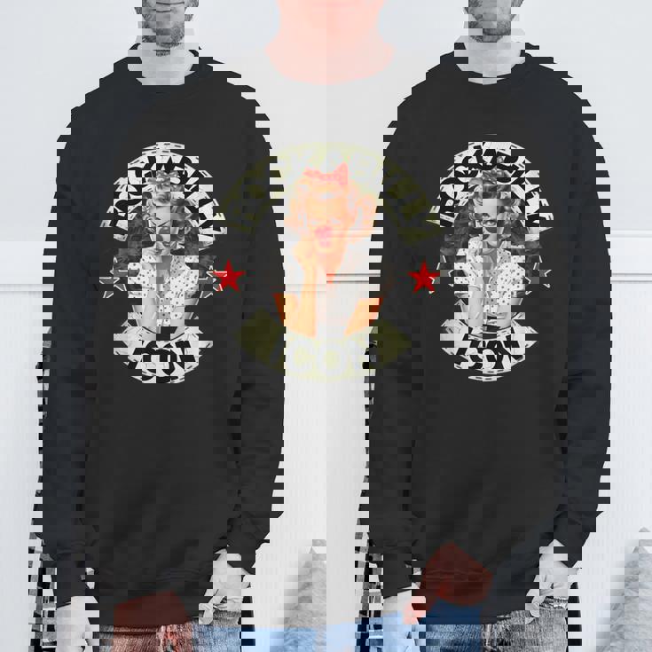 ロックンロール ロカビリー 40年代と50年代 ピンナップガール スウェットシャツ 高齢者への贈り物