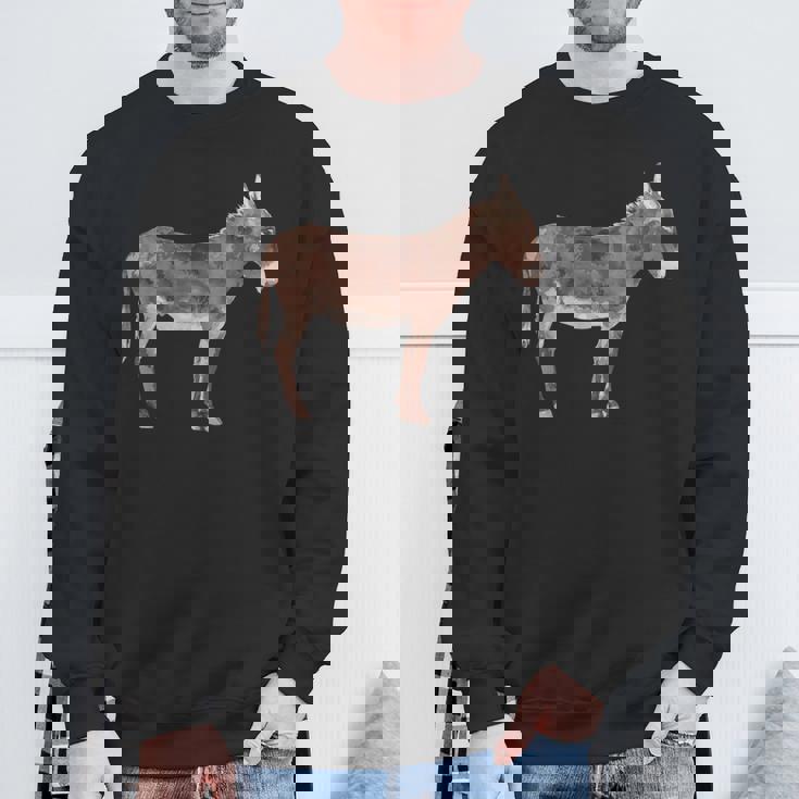 ロバ好きへのロバギフト 家畜 ロバ スウェットシャツ 高齢者への贈り物