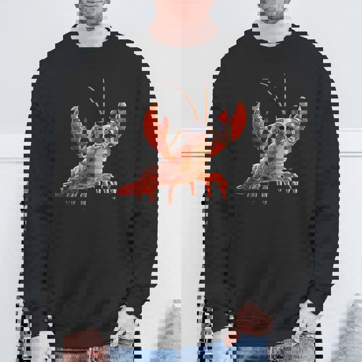 ロブスター 甲殻類 大型カニ ロブスター スイートロブスター スウェットシャツ 高齢者への贈り物