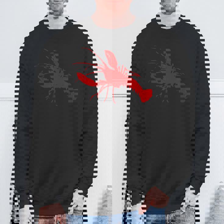 ロブスターレッドシルエット スウェットシャツ 高齢者への贈り物