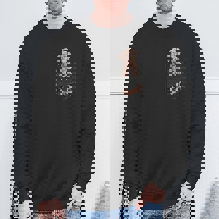 ワイマラナー愛好家のためのファニーワイマラナー ポケットに入ったワイマラナー スウェットシャツ 高齢者への贈り物