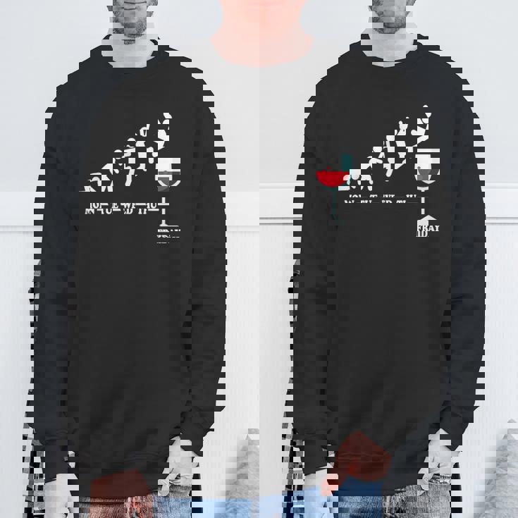 ワインフライデー ワインウィーク ウィークエンド ワイン好き スウェットシャツ 高齢者への贈り物