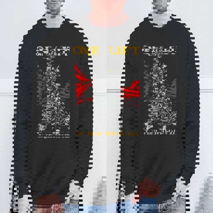 ワンリフトでボディビルディングジムワークアウトトレーニングをすべて支配。 スウェットシャツ 高齢者への贈り物