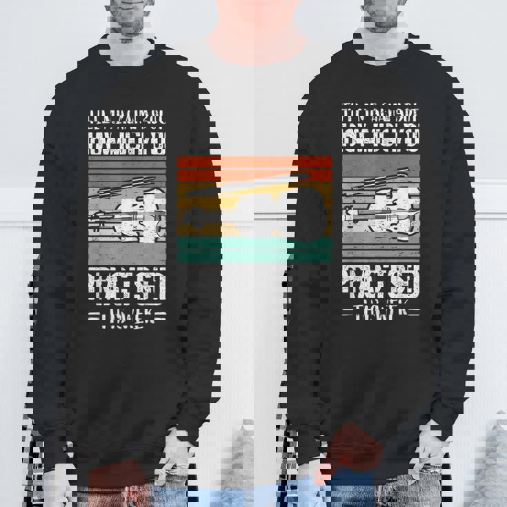 ヴァイオリンプレーヤーヴァイオリン スウェットシャツ 高齢者への贈り物