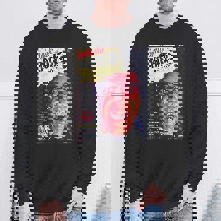 ヴァンパイア ハロウィン ホラー ヴィンテージ ドラキュラ コミックブック レトロ スウェットシャツ 高齢者への贈り物