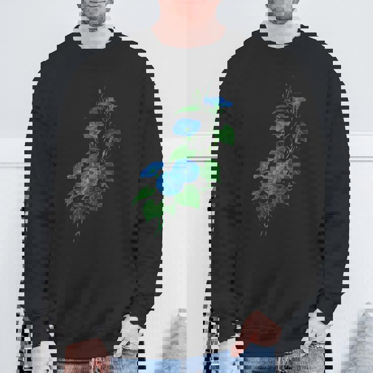 ヴィクトリア朝スタイル朝顔ワイルドフラワーバイン スウェットシャツ 高齢者への贈り物