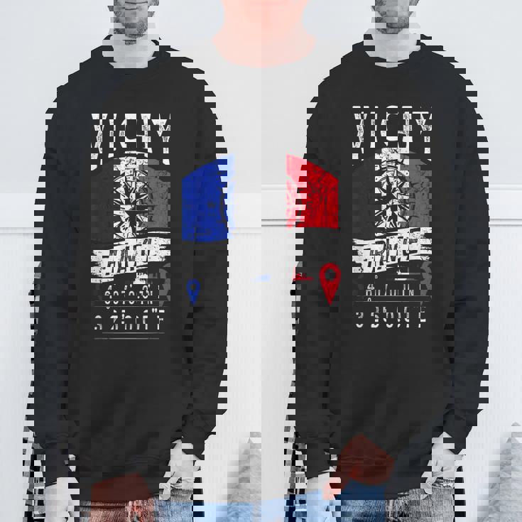 ヴィシー フランス 国旗 Gps座標 スウェットシャツ 高齢者への贈り物