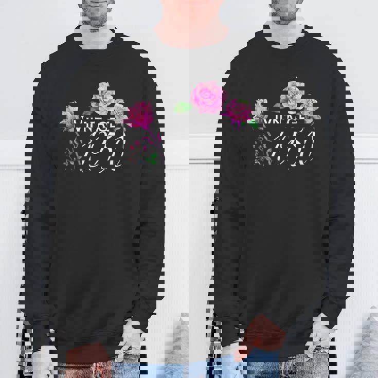 ヴィンテージ 1950 ピンクローズ 75歳 75歳 誕生日 母の日 スウェットシャツ 高齢者への贈り物