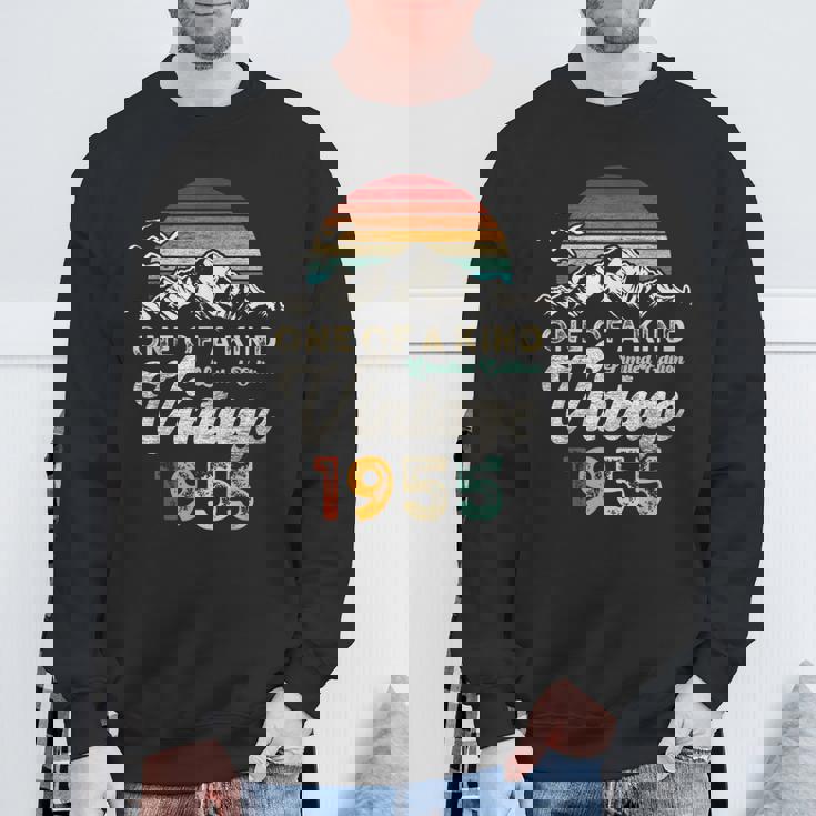 ヴィンテージ 1955 誕生日 70年 マウンテン レトロ スウェットシャツ 高齢者への贈り物