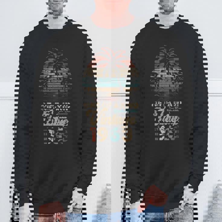 ヴィンテージ 1963 パームツリー サンセット 62歳 誕生日 レトロ スウェットシャツ 高齢者への贈り物