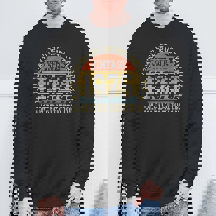 ヴィンテージ 1975年限定版 50歳 50歳の誕生日 スウェットシャツ 高齢者への贈り物