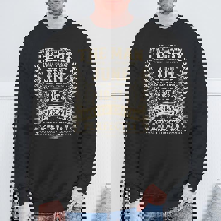 ヴィンテージ 78歳の男性向けギフト 1947年6月 78歳の誕生日 スウェットシャツ 高齢者への贈り物