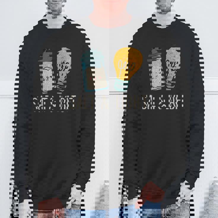 ヴィンテージ キュート ソルトライト 聖書 詩 マタイ 誇り高きクリスチャン スウェットシャツ 高齢者への贈り物