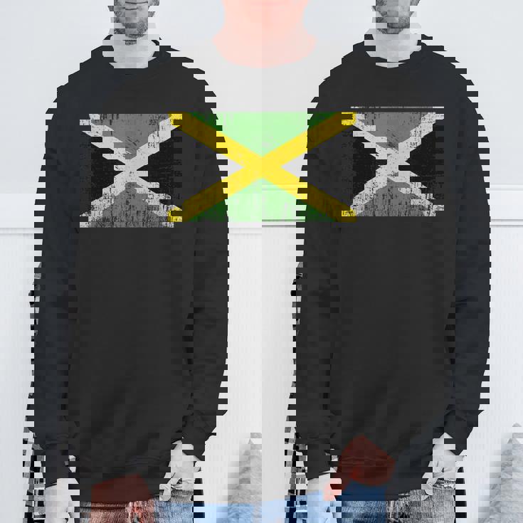 ヴィンテージ ジャマイカ バナー ファン ジャマイカ 国旗 レトロ スウェットシャツ 高齢者への贈り物