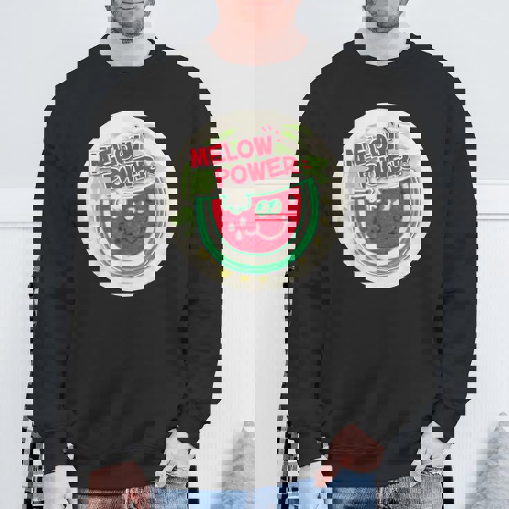 ヴィンテージ スクラッチ&スニフ ステッカー スイカ、メロンパワー スウェットシャツ 高齢者への贈り物