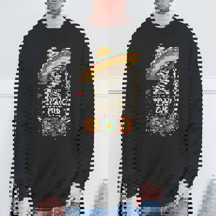 ヴィンテージ チカーノ Día De Los Muertos スウェットシャツ 高齢者への贈り物