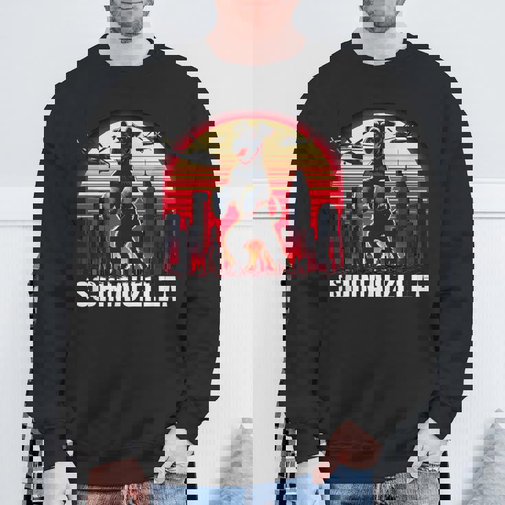 ヴィンテージ ミニ シュナウザー シュナウジラ アンティーク調 動物愛好家 スウェットシャツ 高齢者への贈り物