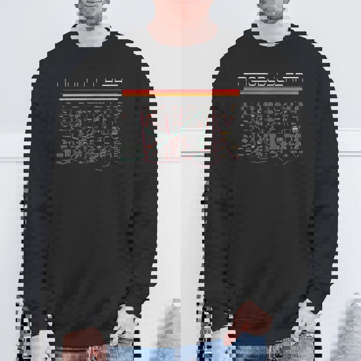 ヴィンテージ モジュラー シンセサイザー アナログ オーディオ エンジニア シンセ オタク スウェットシャツ 高齢者への贈り物