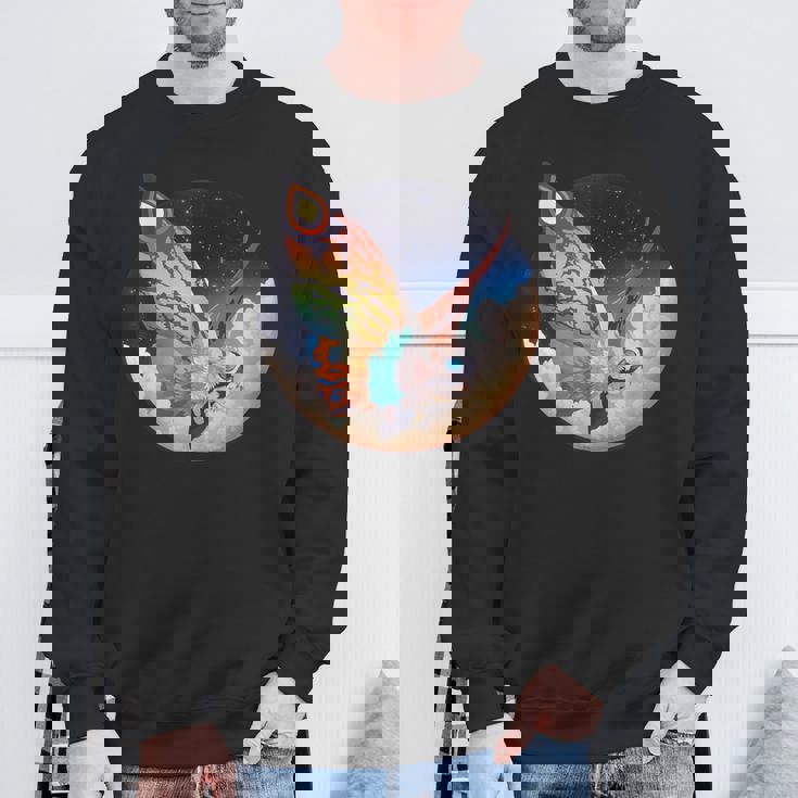 ヴィンテージ モスラ-モスラ怪獣怪獣 スウェットシャツ 高齢者への贈り物